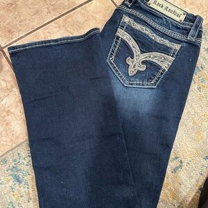 Rock Revival Women's Dark Blue Boot Cut Jeans